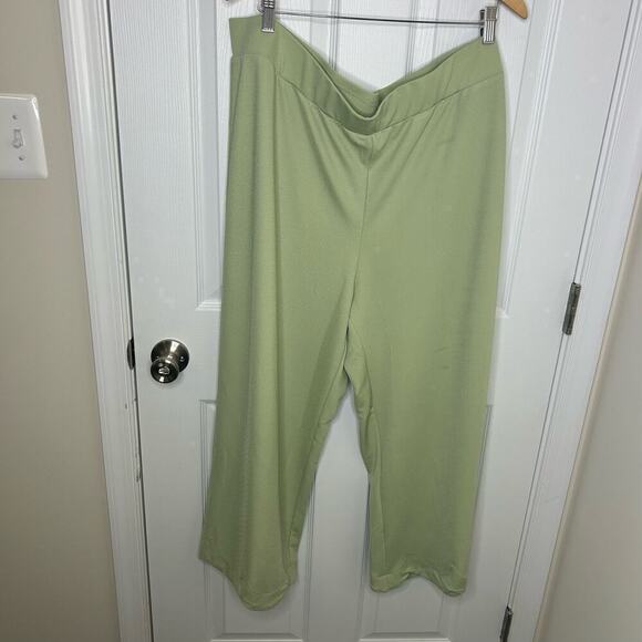 Isaac Mizrahi Live Cool Lime Size 2X Floppy Summer Slacks - Picture 5 of 6